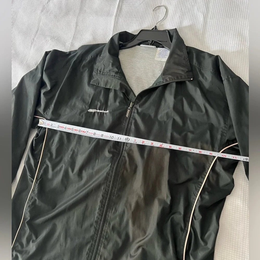 Reebok Men's Black Windbreaker Jacket